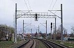 станция Жлобин: Входные светофоры ЧКД и ЧК со стороны Калинковичей
