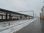 станция Гомель: Вид с 1-ой платформы в сторону Жлобина