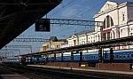 станция Гомель: Фасад вокзала и платформы в нечётном направлении