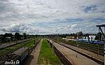 станция Жлобин: Вид с пешеходного моста в сторону Осипович и Могилёва (2)