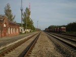 станция Вянта: Вид на пути станции в сторону Мажейкяй