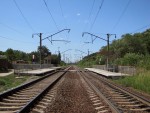 о.п. 1337 км: Вид платформ в сторону ст. Ростов-Западный