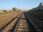 станция Губерния: Выходные светофоры, вид в сторону Йонишкиса