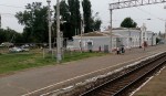 станция Зимовники: Пассажирское здание, вид в сторону ст. Куберле