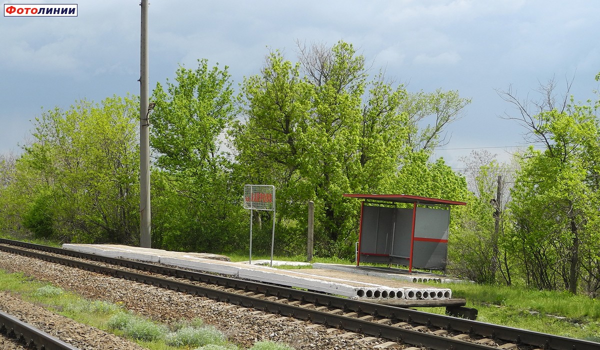 Платформа на Морозовскую, пассажирский павильон
