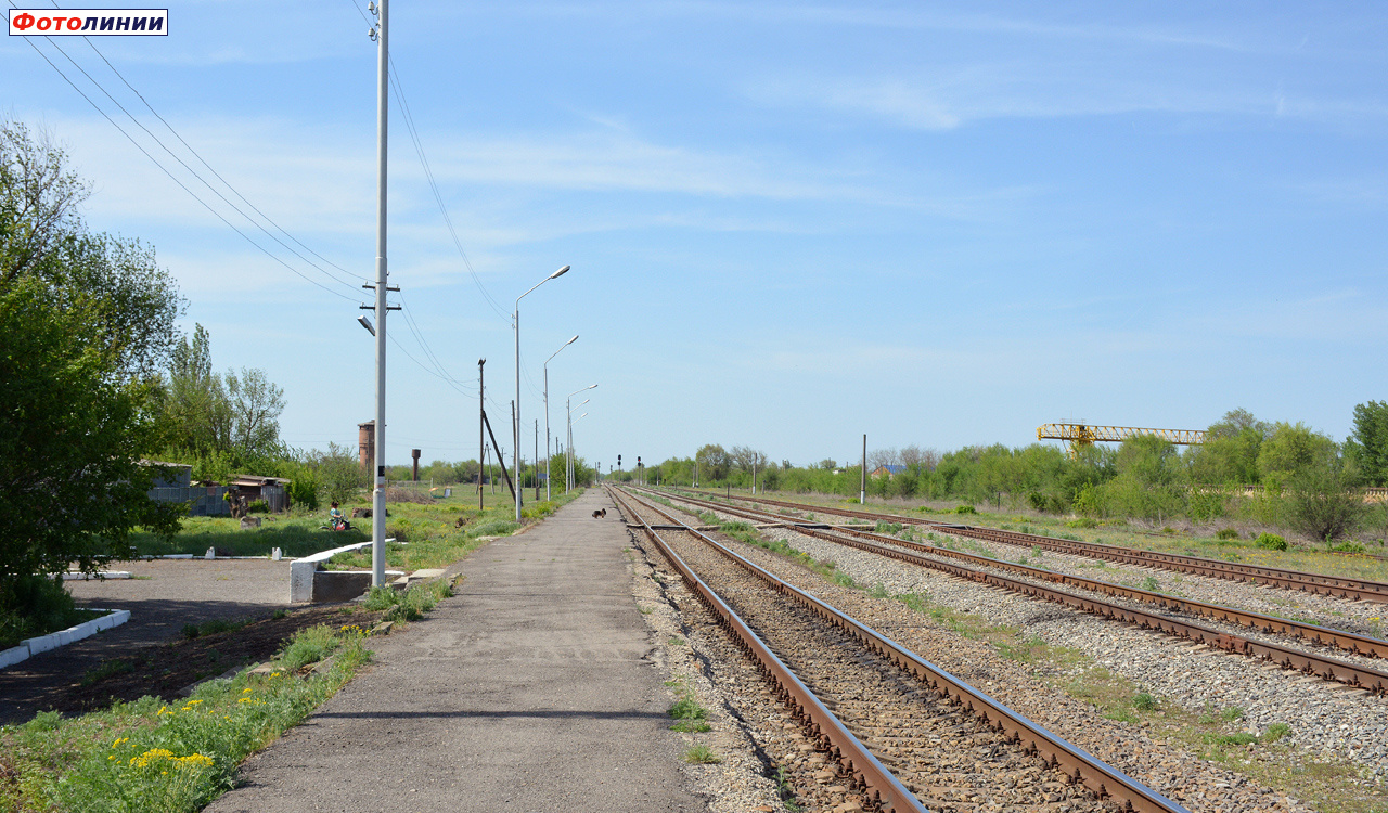 Вид с платформы в сторону Морозовской
