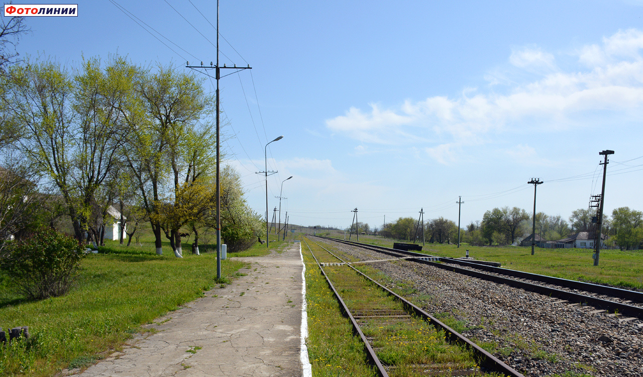 Вид с платформы в сторону Светлограда