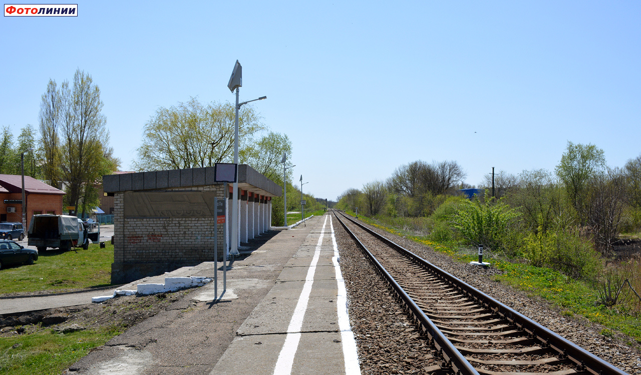 Вид с платформы в сторону Ставрополя