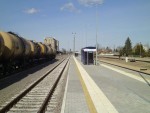 станция Мариямполе: Платформа для путей Европейской ширины колеи, вид в сторону Казлу-Руда