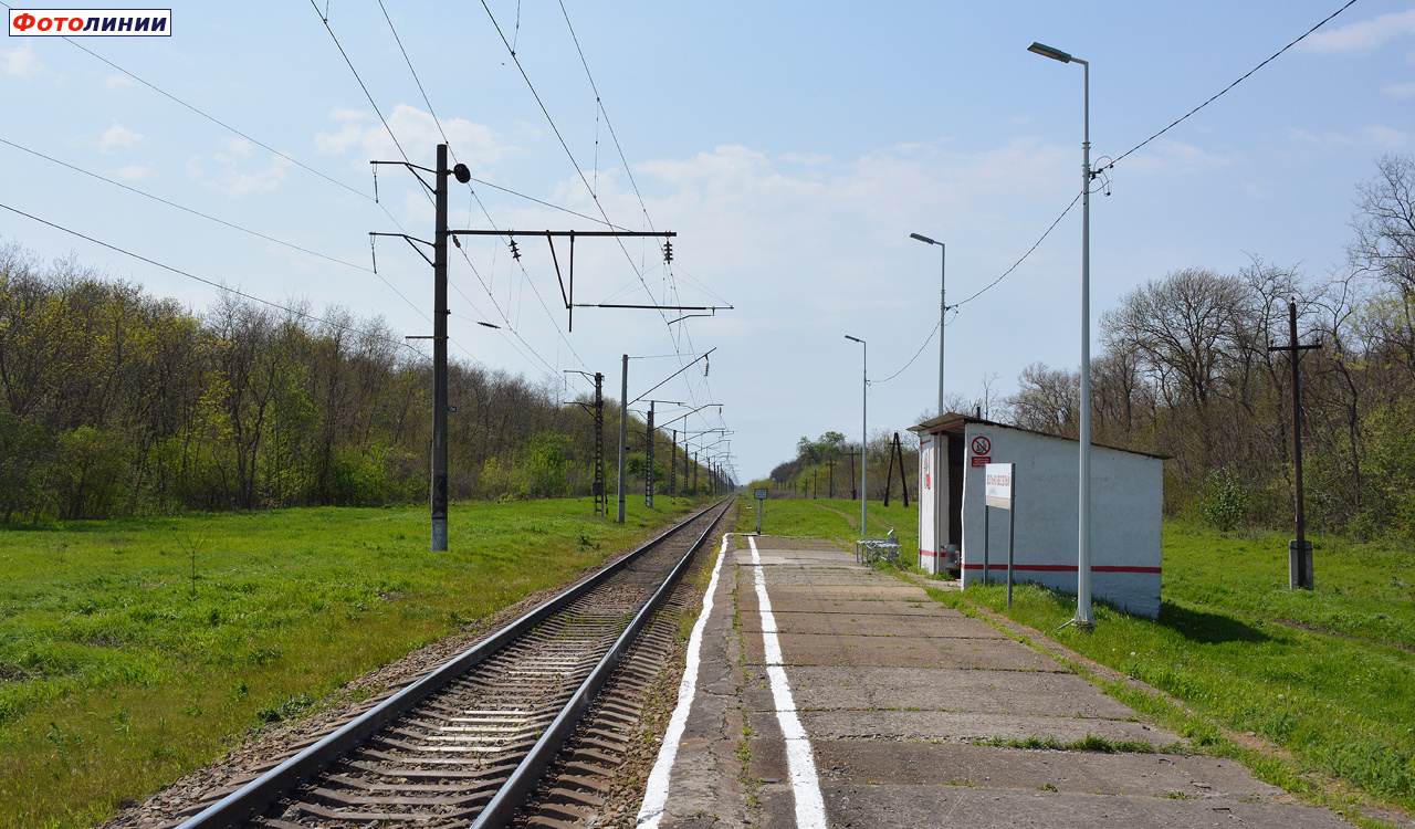 Вид с платформы в сторону Белореченской