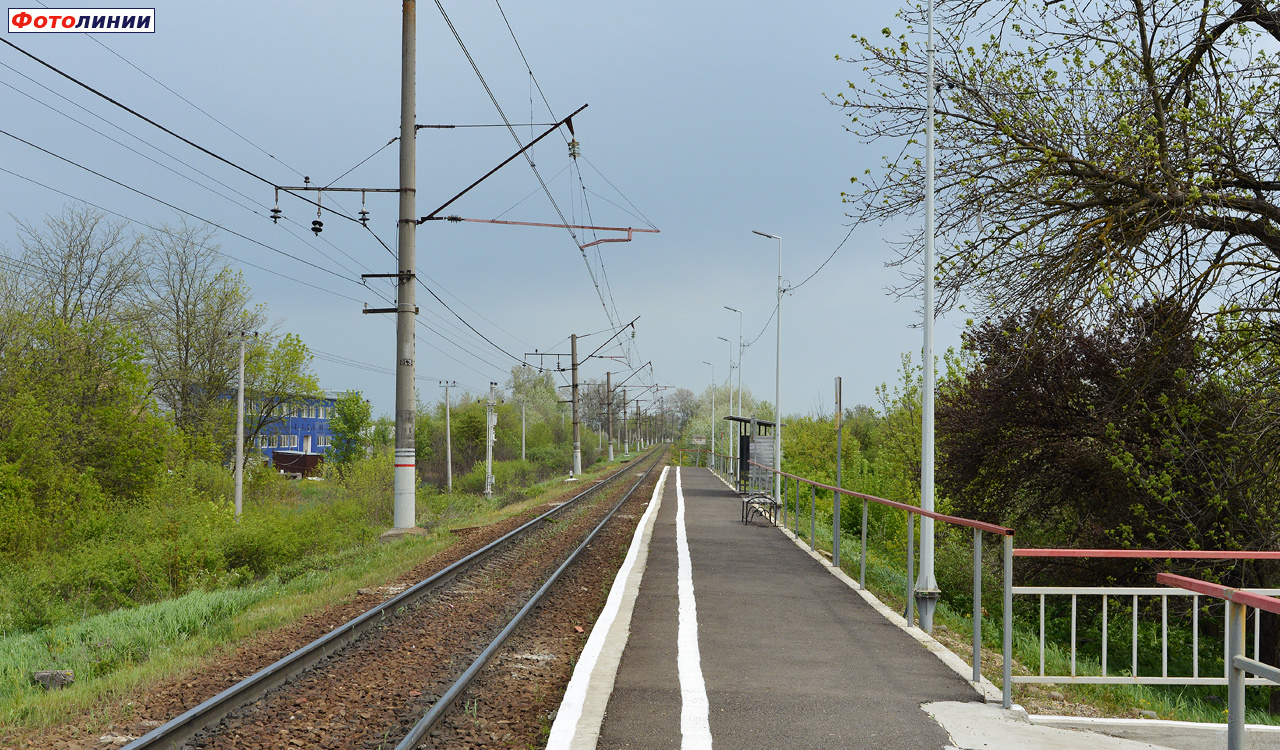 Вид с платформы в сторону Белореченской