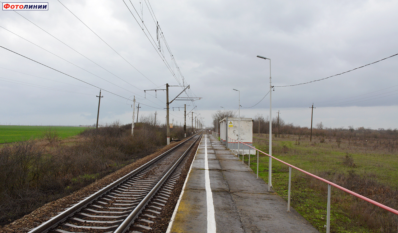 Вид с платформы в сторону Краснодара