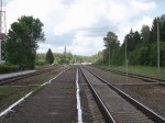 станция Кальненай: Вид с перрона в сторону Гайжюнай