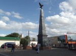 станция Хабаровск I: Обелиск в честь солдат-строителей Уссурийской ж.д