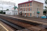 станция Дальнереченск I: Пост ЭЦ и старое здание вокзала, ныне товарная контора