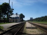 станция Валькининкай: Вид в сторону Варены