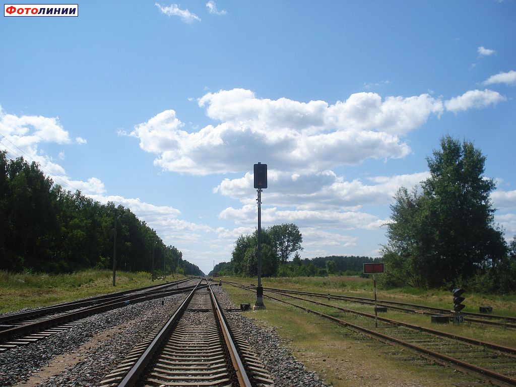 Светофоры N1 и N3 в южной горловине