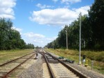 станция Рудишкес: Светофоры М2 и М4 в южной горловине