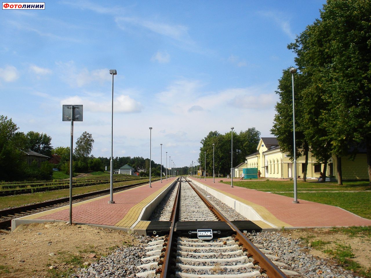 Вид на станцию со стороны Валькининкай