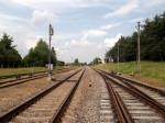 станция Рудишкес: Вид на пути станции со стороны южной горловины