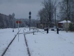 станция Марцинконис: Вид на станцию из тупиковой горловины
