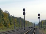 станция Лисички: Выходные светофоры Ч1 и Ч2 (в сторону Коренёвки)