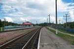станция Лисички: Вид с платформы № 4 (Черниговское направление)
