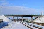 станция Новобелицкая: Путепровод в чётной горловине