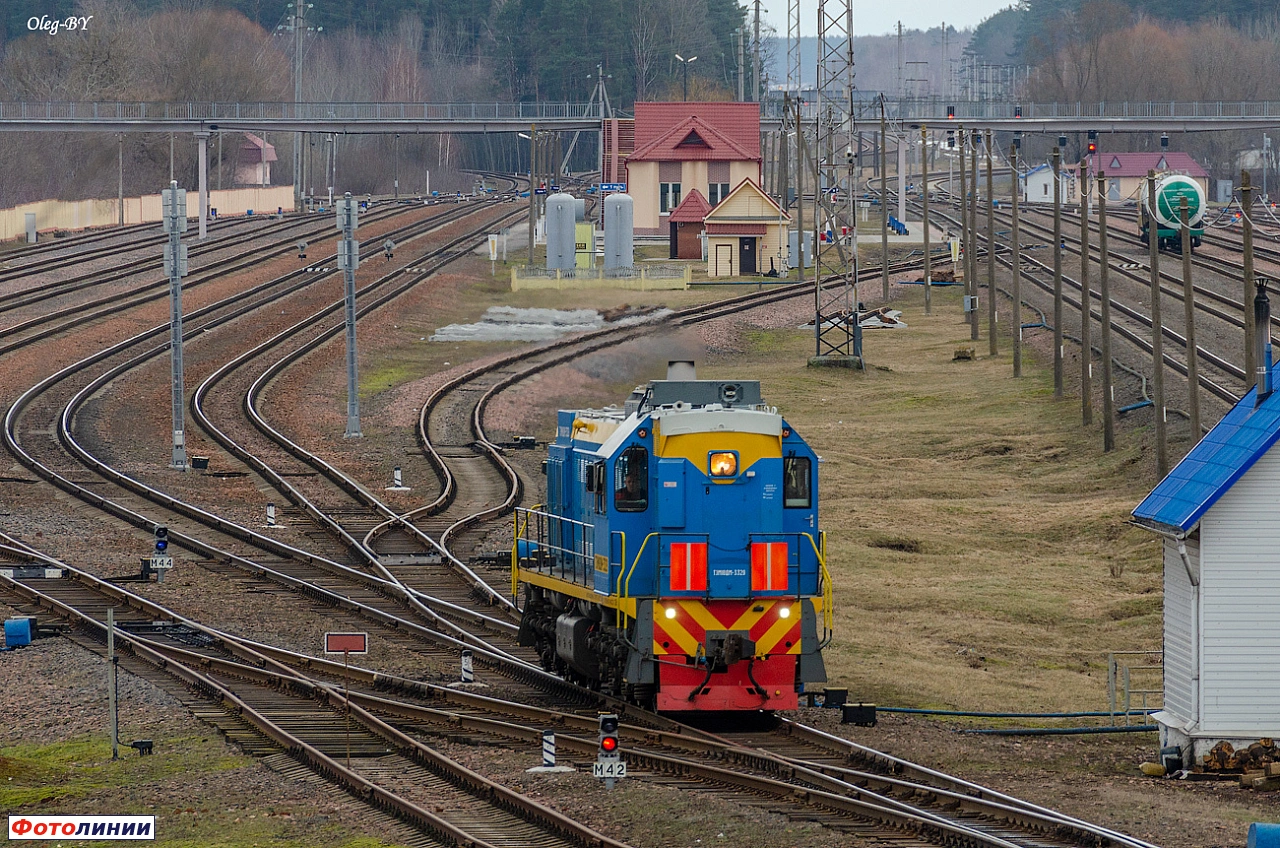 Путевое развитие. Вид в сторону Лисичек