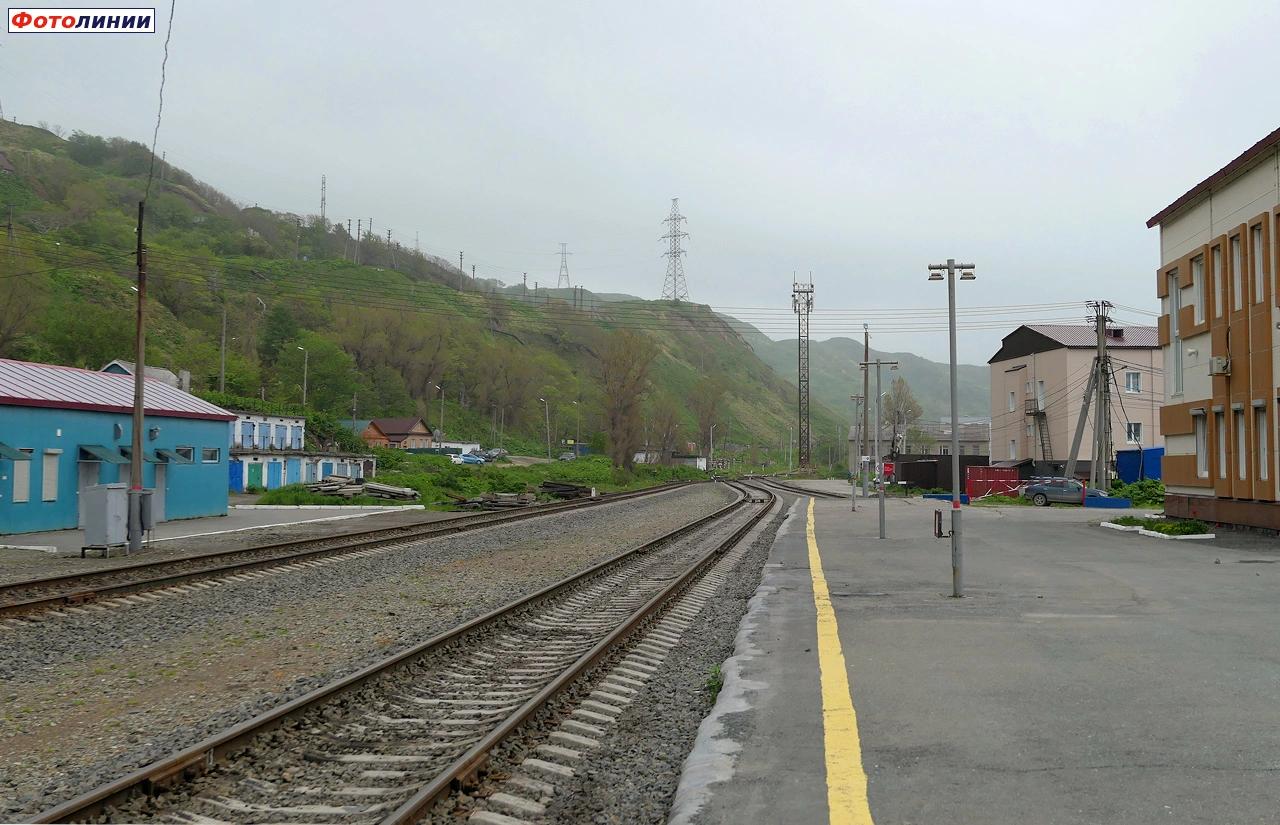 Вид с платформы в сторону Горнозаводска