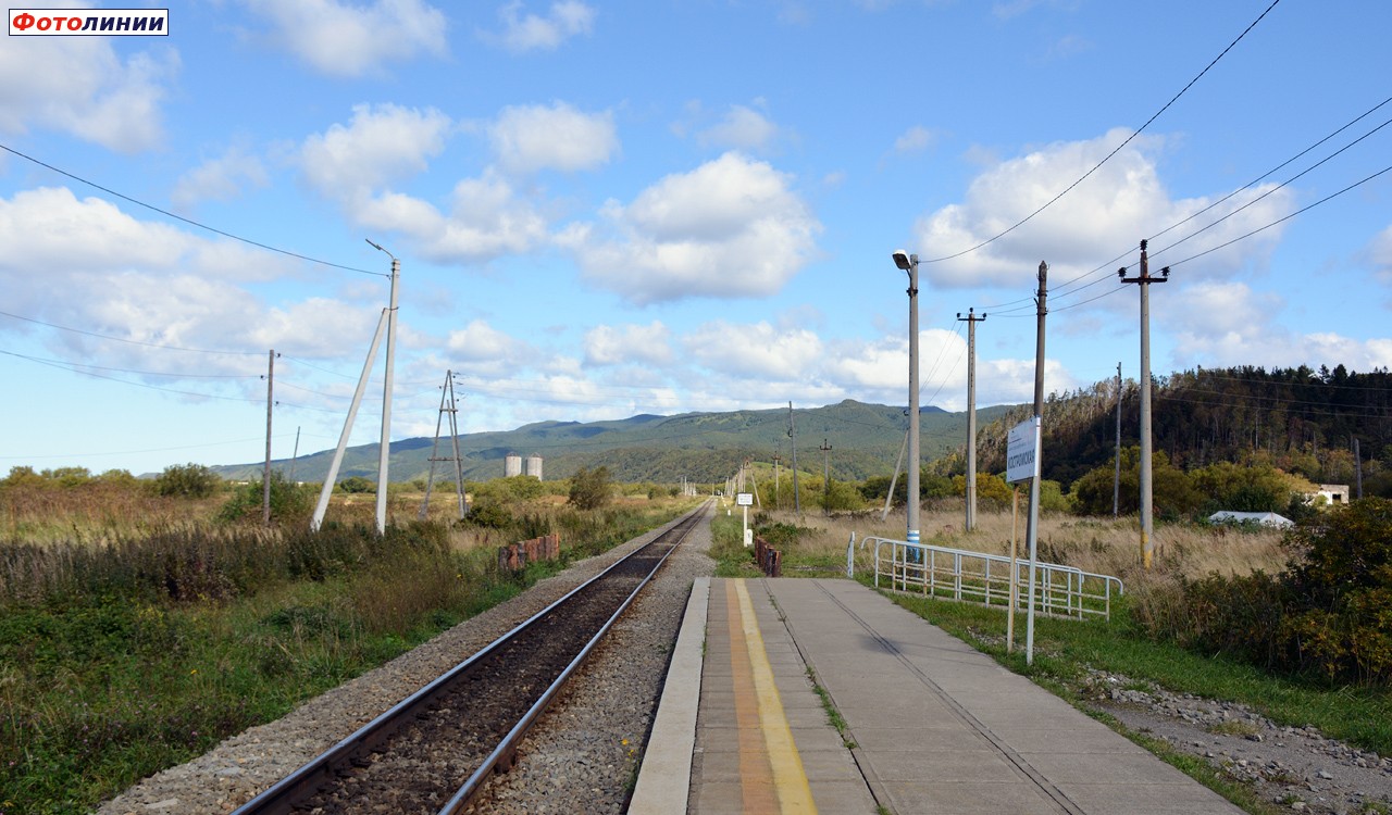 Вид с платформы в сторону Ильинска