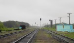 станция Советское-Сахалинское: Вид в сторону Южно-Сахалинска