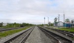 станция Христофоровка: Вид в сторону Южно-Сахалинска