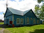 станция Победино-Сахалинское: Пассажирское здание, вид с обратной стороны