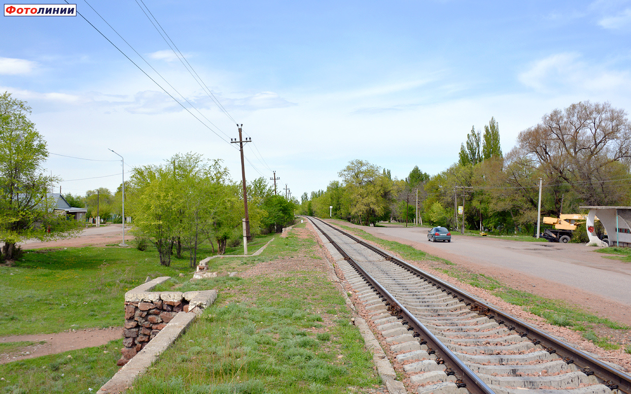Вид с платформы в сторону Бишкека