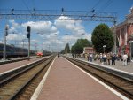 станция Чернигов: Пути и платформы, вид в сторону Гомеля