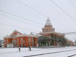 станция Чернигов: Вокзал с платформы