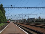 станция Чернигов: Первая платформа у 31 пути, вид в направлении Нежина