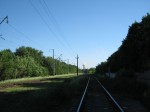 Подъездной путь Черниговской ТЭЦ и речного порта, вид в направлении Нежина