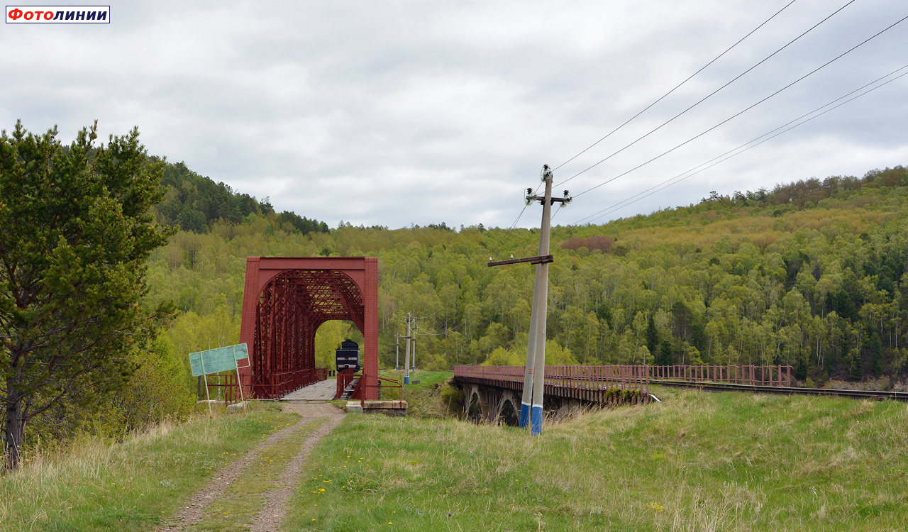 Мосты у о.п., вид в сторону ст. Байкал