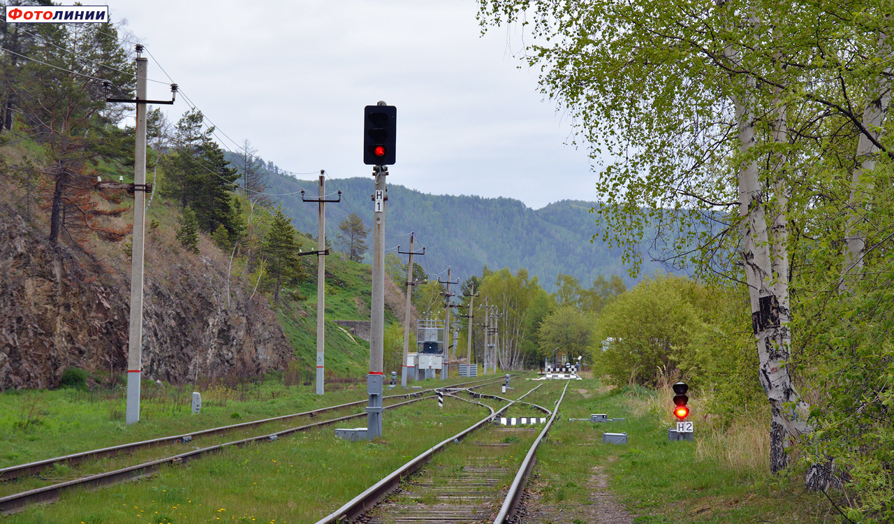 Выходные светофоры Н1, Н2 (в сторону ст. Байкал)
