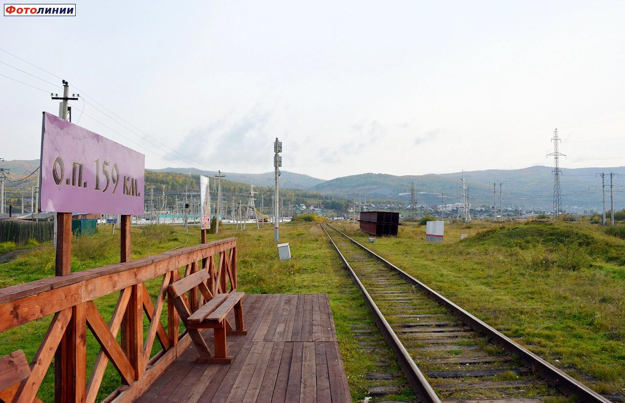Вид с платформы в сторону ст. Байкал