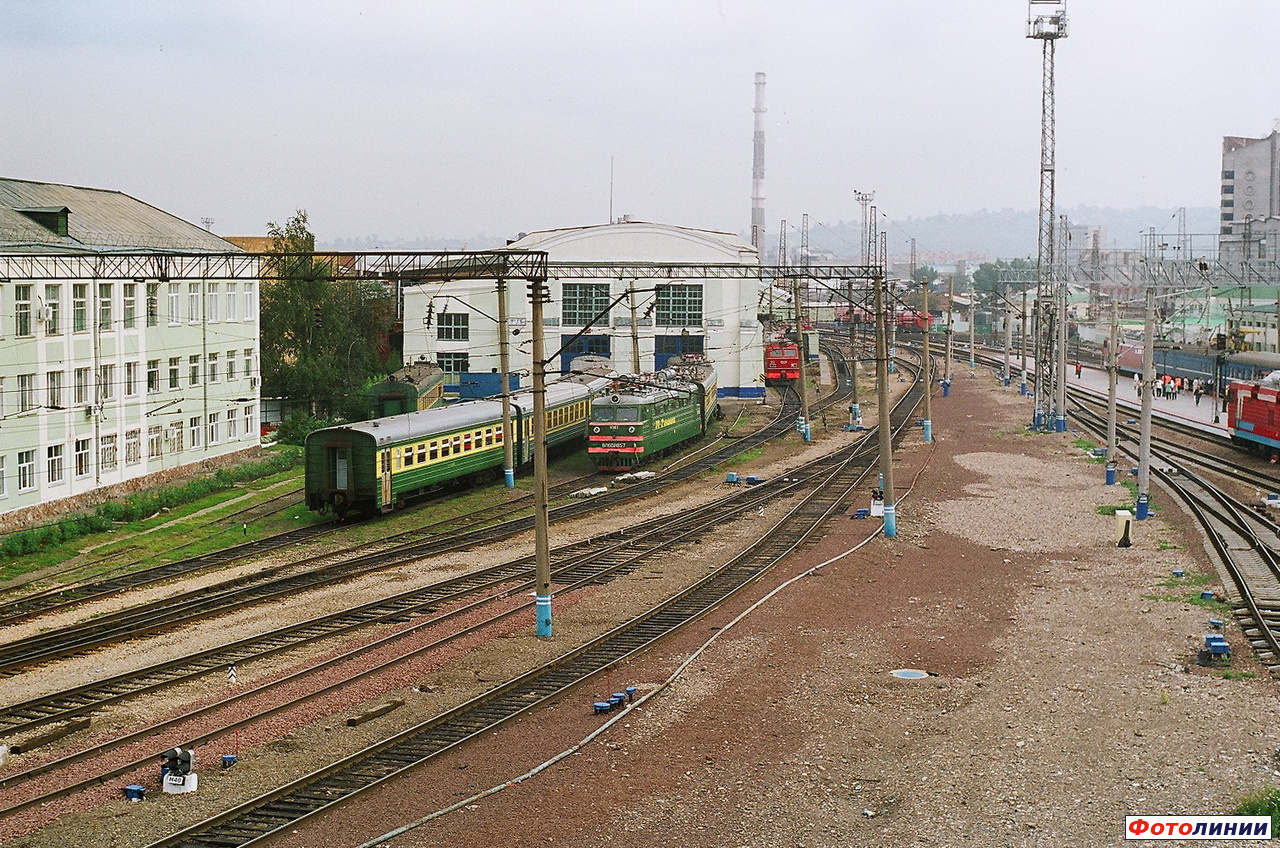 Вид на цеха депо со стороны вокзала