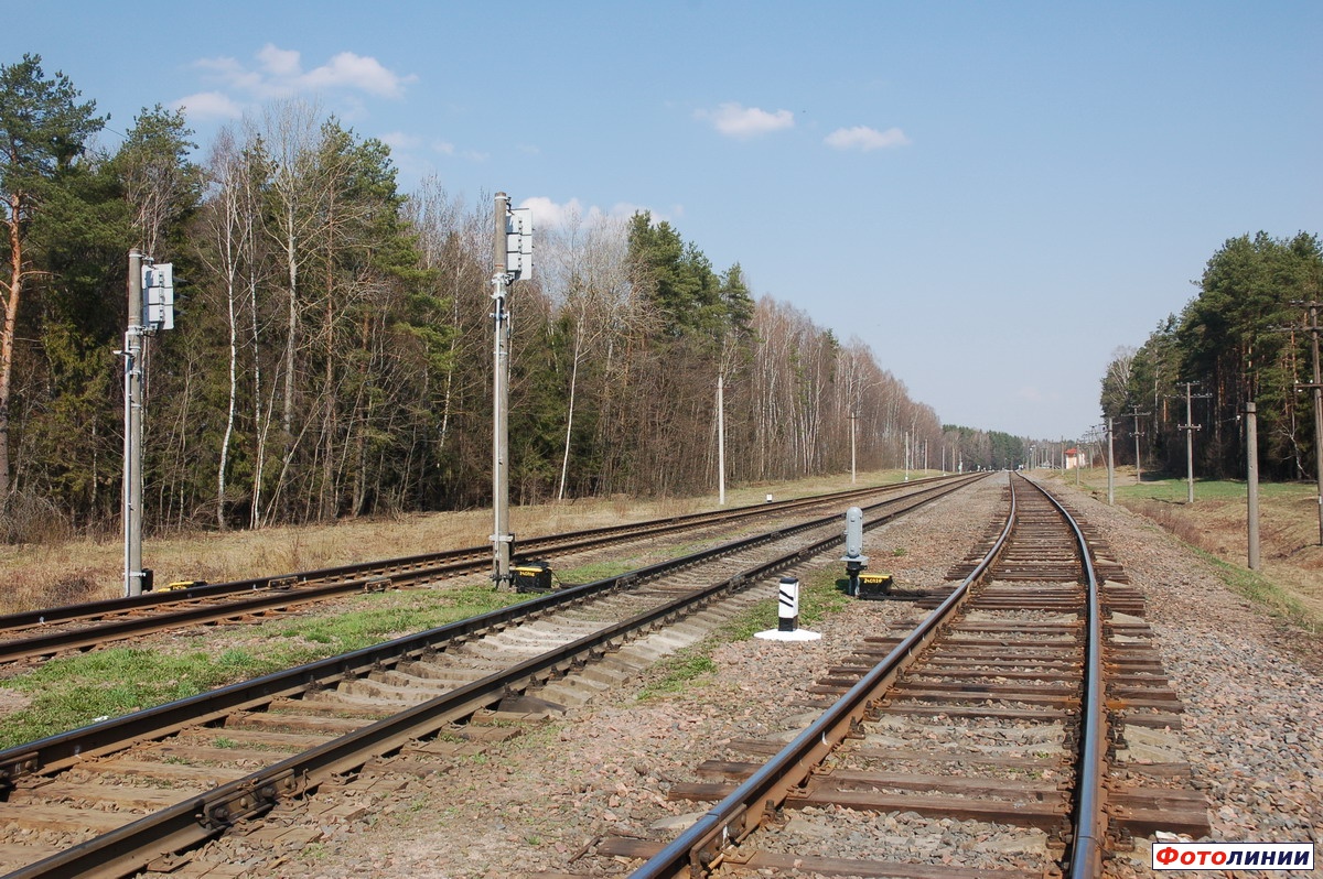 Вид станции в сторону Могилева