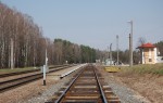 станция Чернозёмовка: Вид платформ в сторону Могилева
