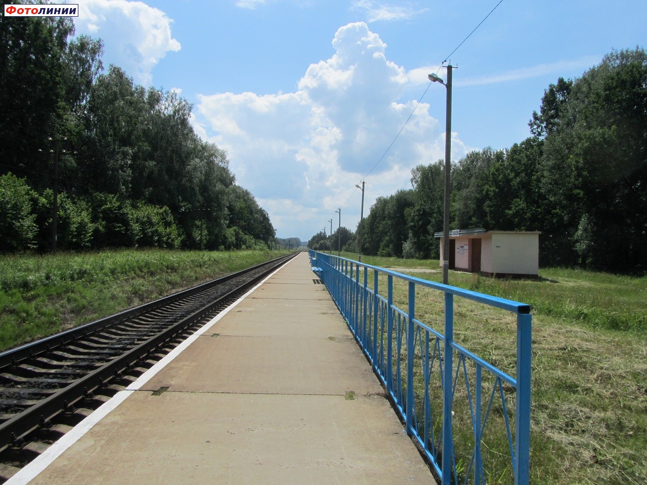 Вид с платформы в сторону Жлобина