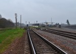 станция Жлобин-Северный: Вид станции и Базы ПМС из нечётной горловины