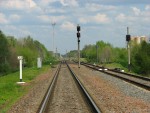 станция Сверково: Входной светофор Ч и маневровый М10