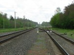 станция Сверково: Вид из нечётной горловины в сторону Могилёва