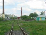 станция Рогачев: Повышенный подъездной путь у нечётной горловины